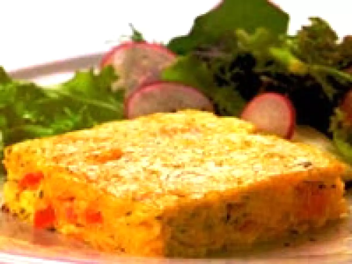 Fritada de Abóbora com Tomate (ovo-lacto)