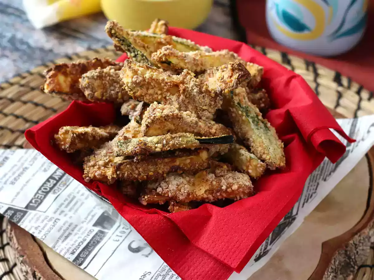 Fritas de abobrinha (curgete) na Air Fryer - foto 4