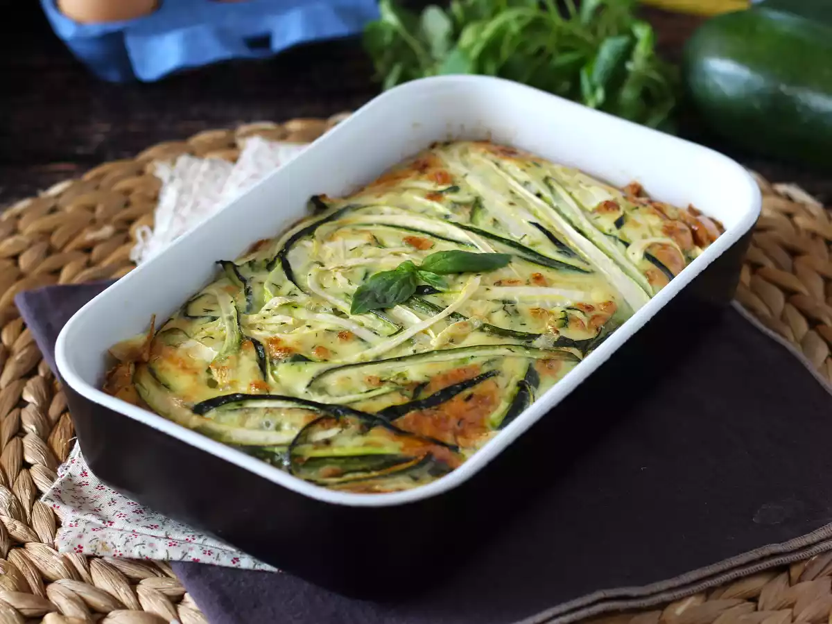Frittata de curgete (abobrinha)