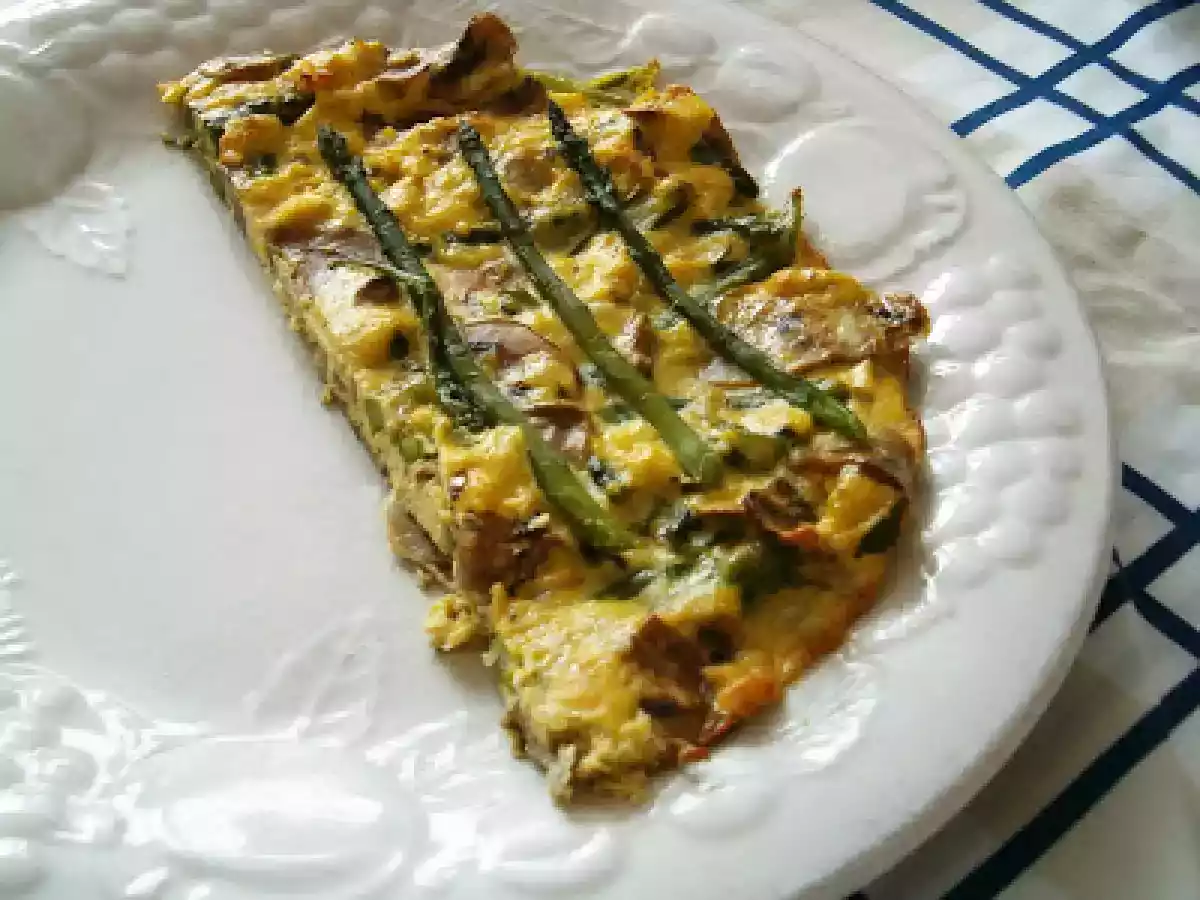 Frittata de espargos e cogumelos - foto 2