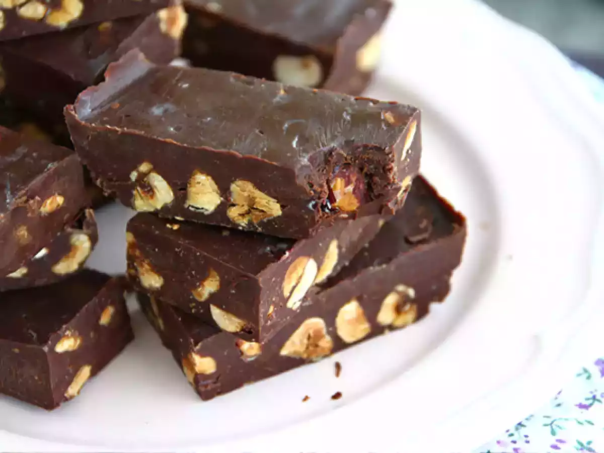 Fudge de chocolate e avelãs - foto 4