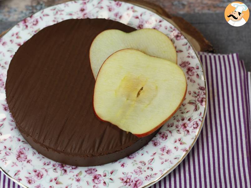 Fudge de chocolate e maçã, uma sobremesa superfácil de fazer com apenas 2 ingredientes!