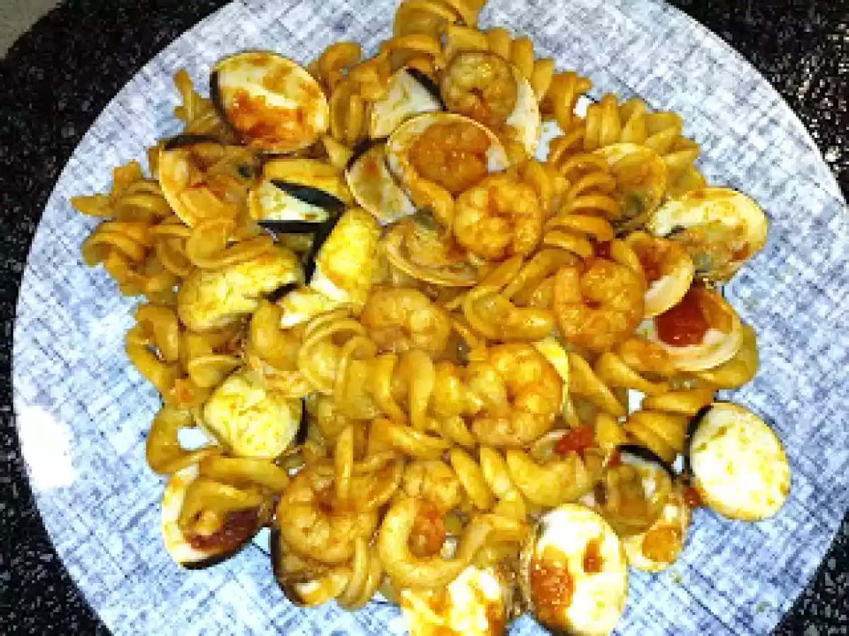 Fusilli com Frutos do Mar