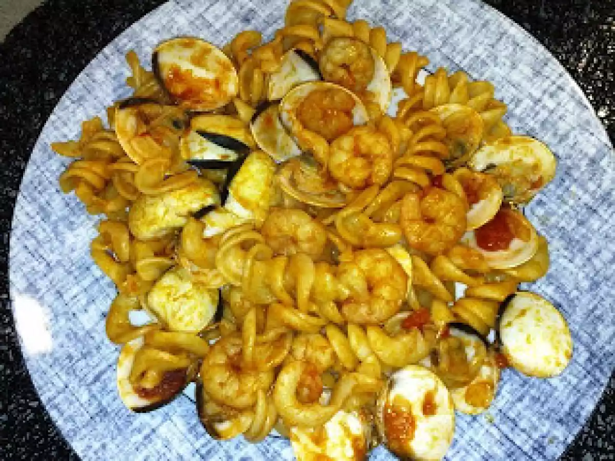 Fusilli com Frutos do Mar