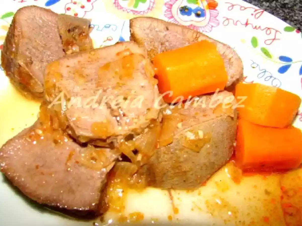 Fussioncook - Lingua de vaca estufada com cenoura