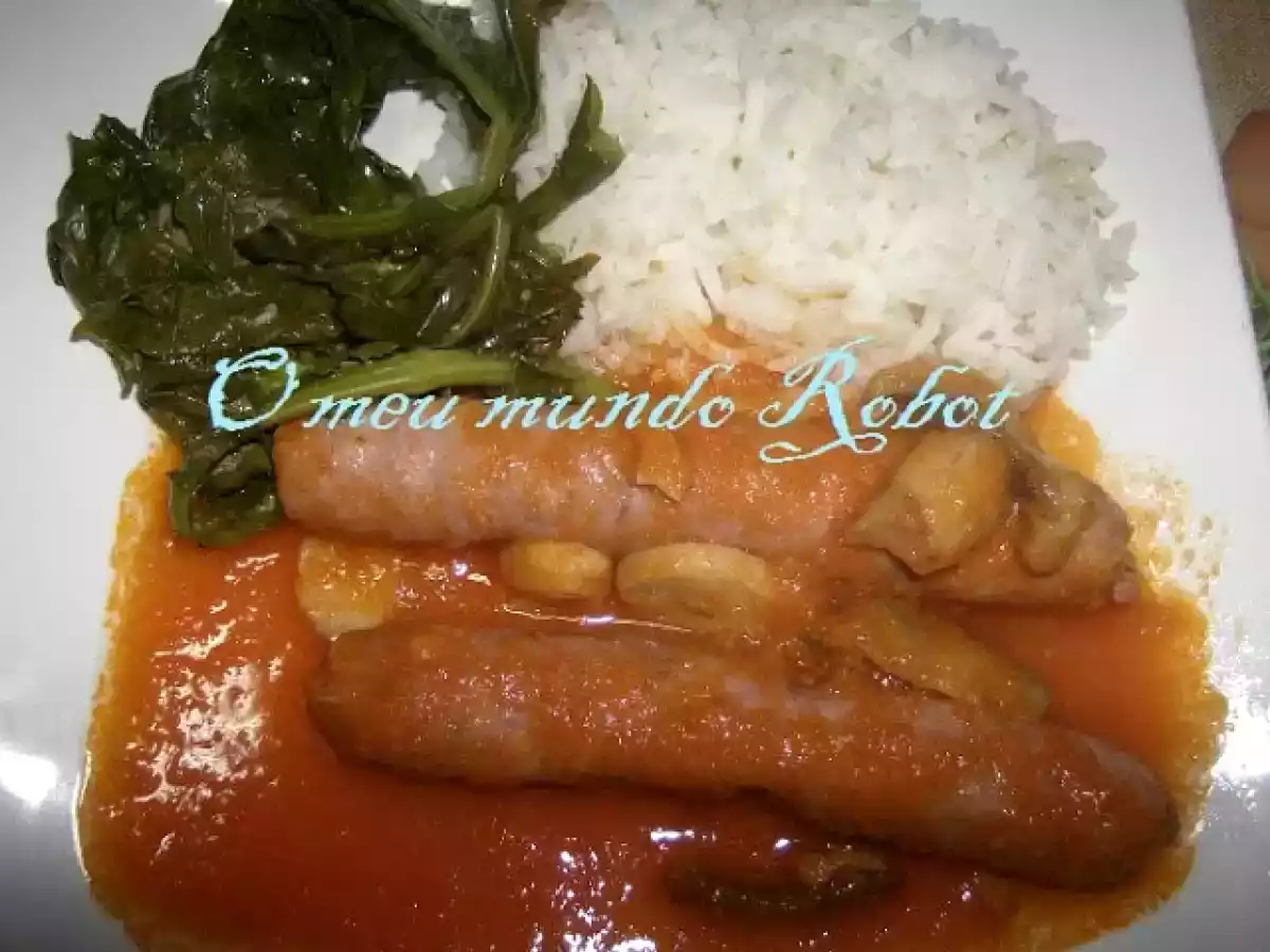 FussionCook - Salsichas frescas com cogumelos