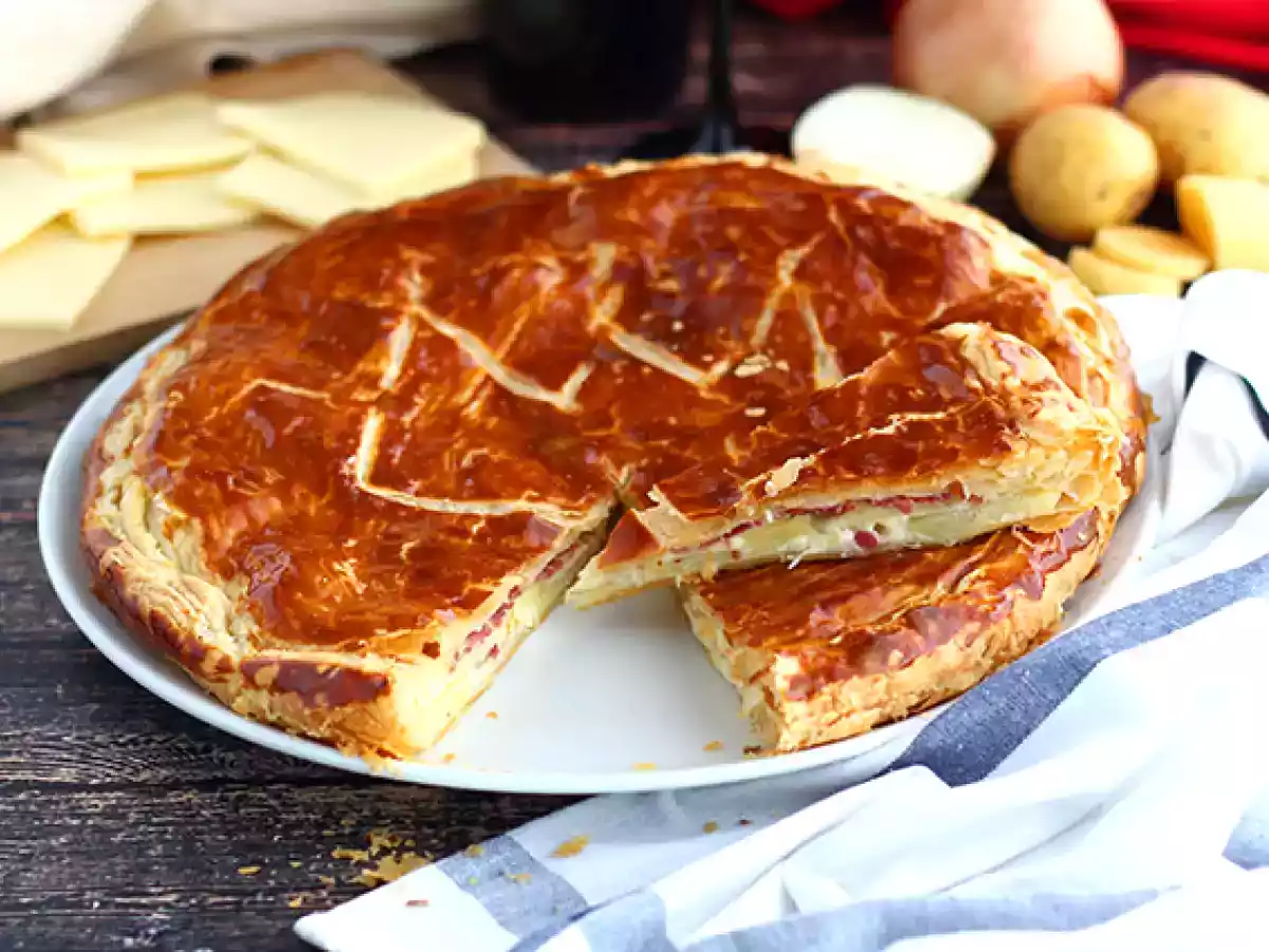 Galette dos reis salgada (Dia dos Reis) - Torta de Batata com Queijo - foto 4