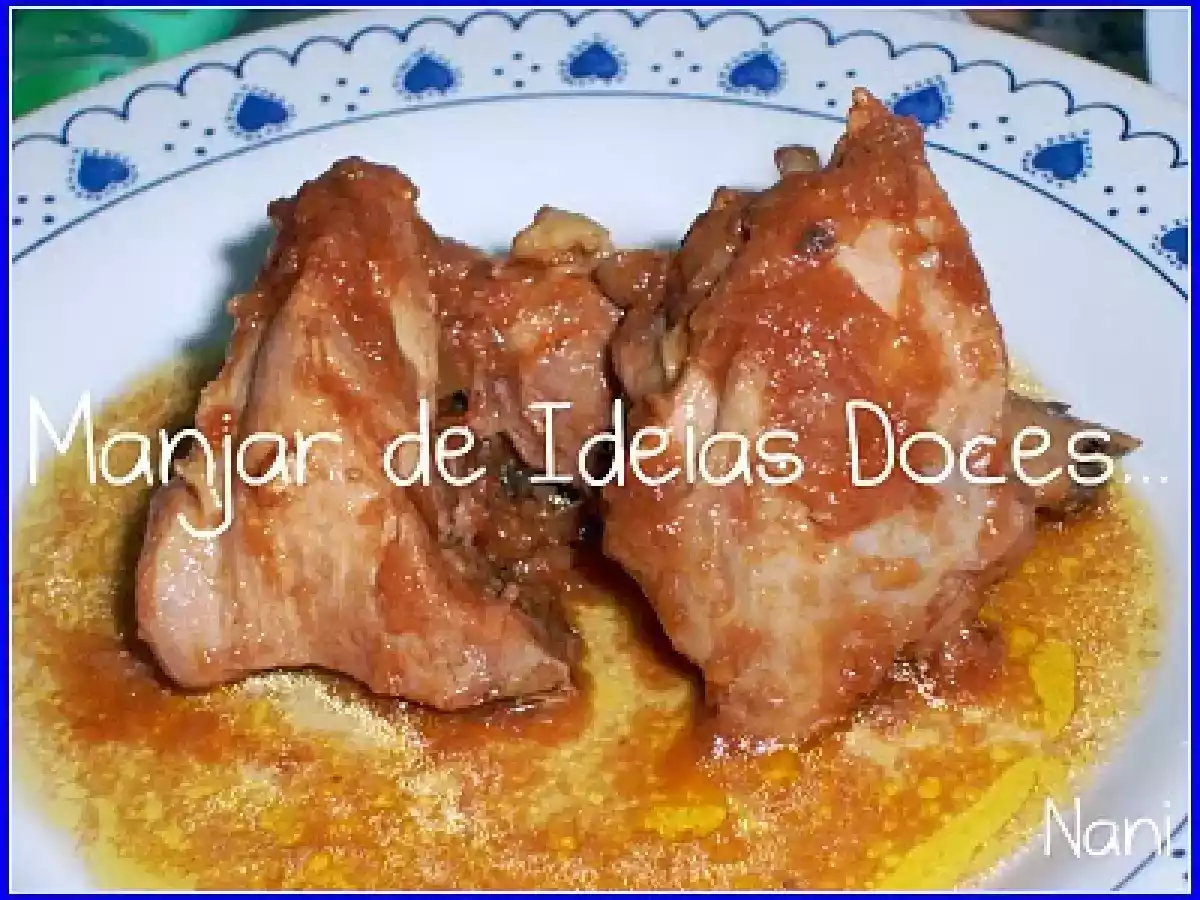 Galinha com Tomate e Molho de Soja