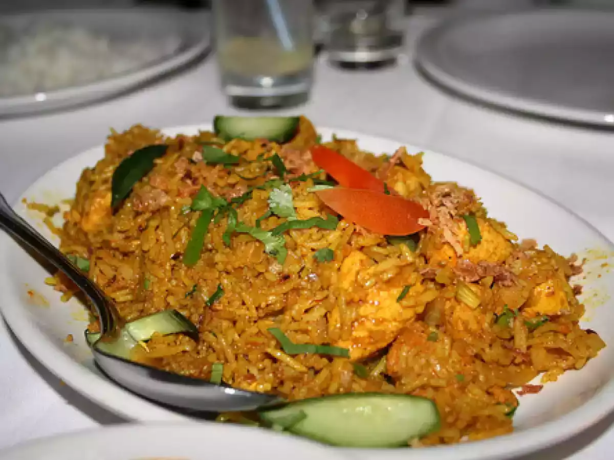 Galinhada à Indiana (Murg Biryani)