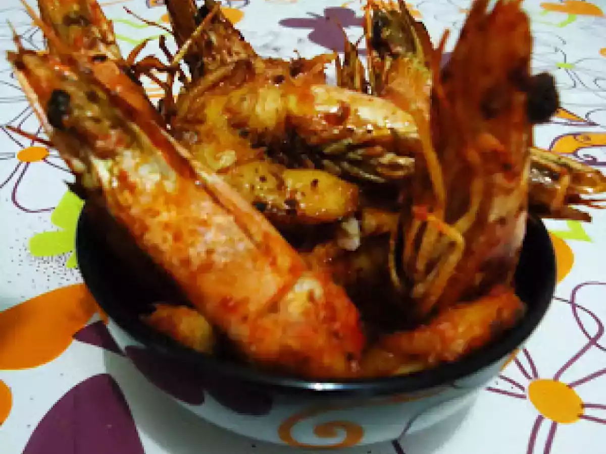 Gambas Fritas com Caril