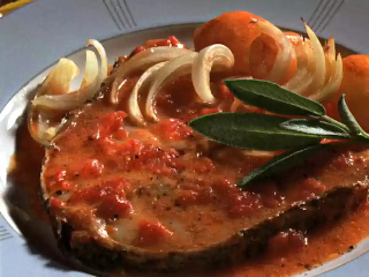 Garoupa Assada à Portuguesa