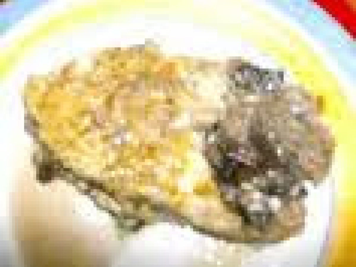 Garoupa com cogumelos