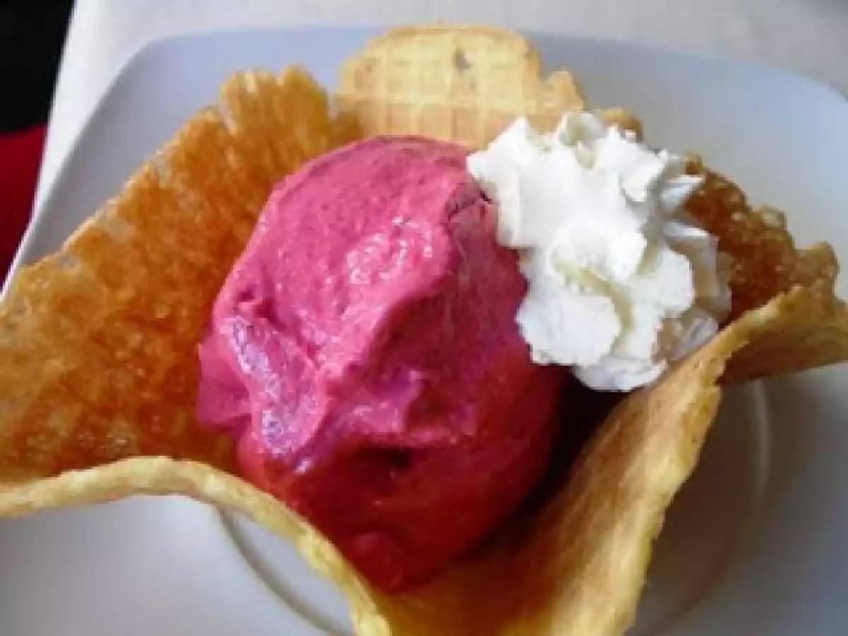 Gelado de frutos vermelhos na Bimby