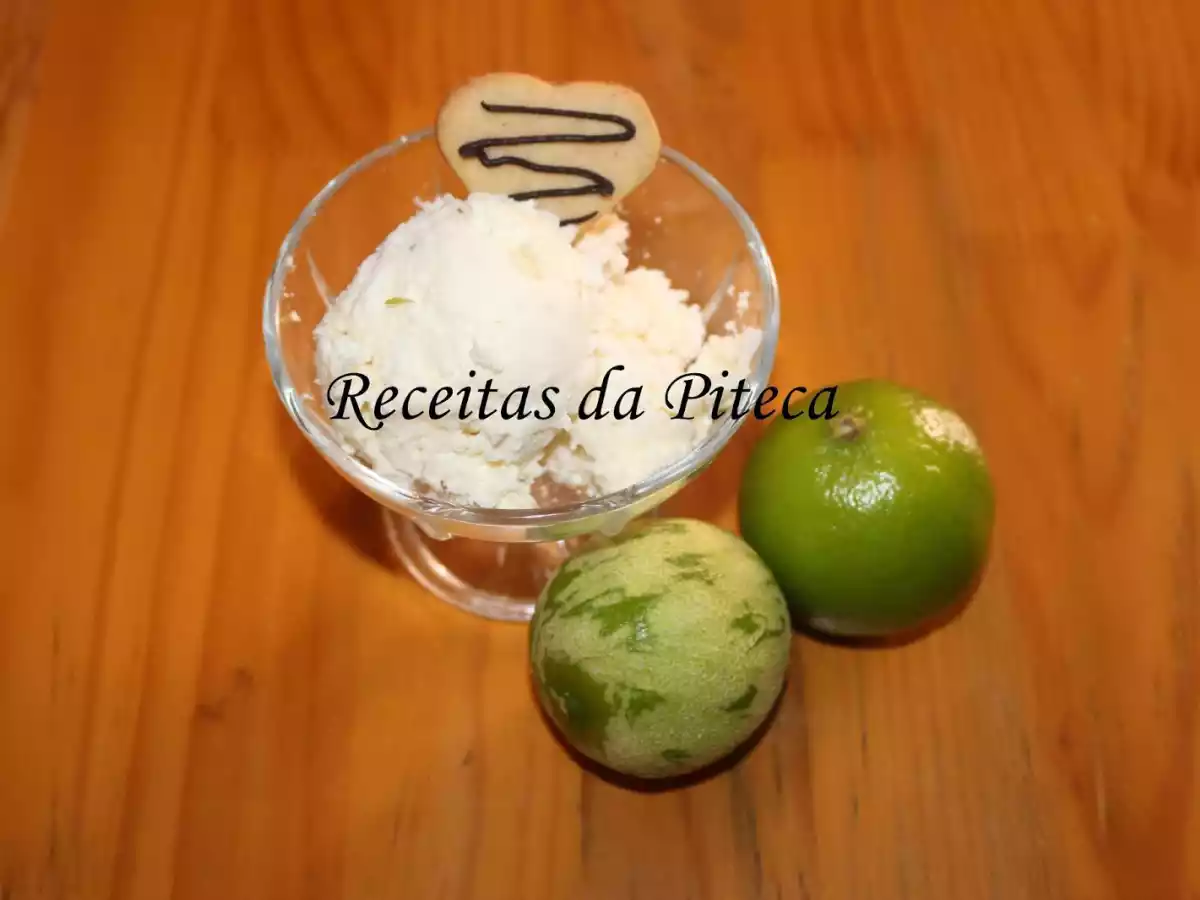 Gelado de lima-limão