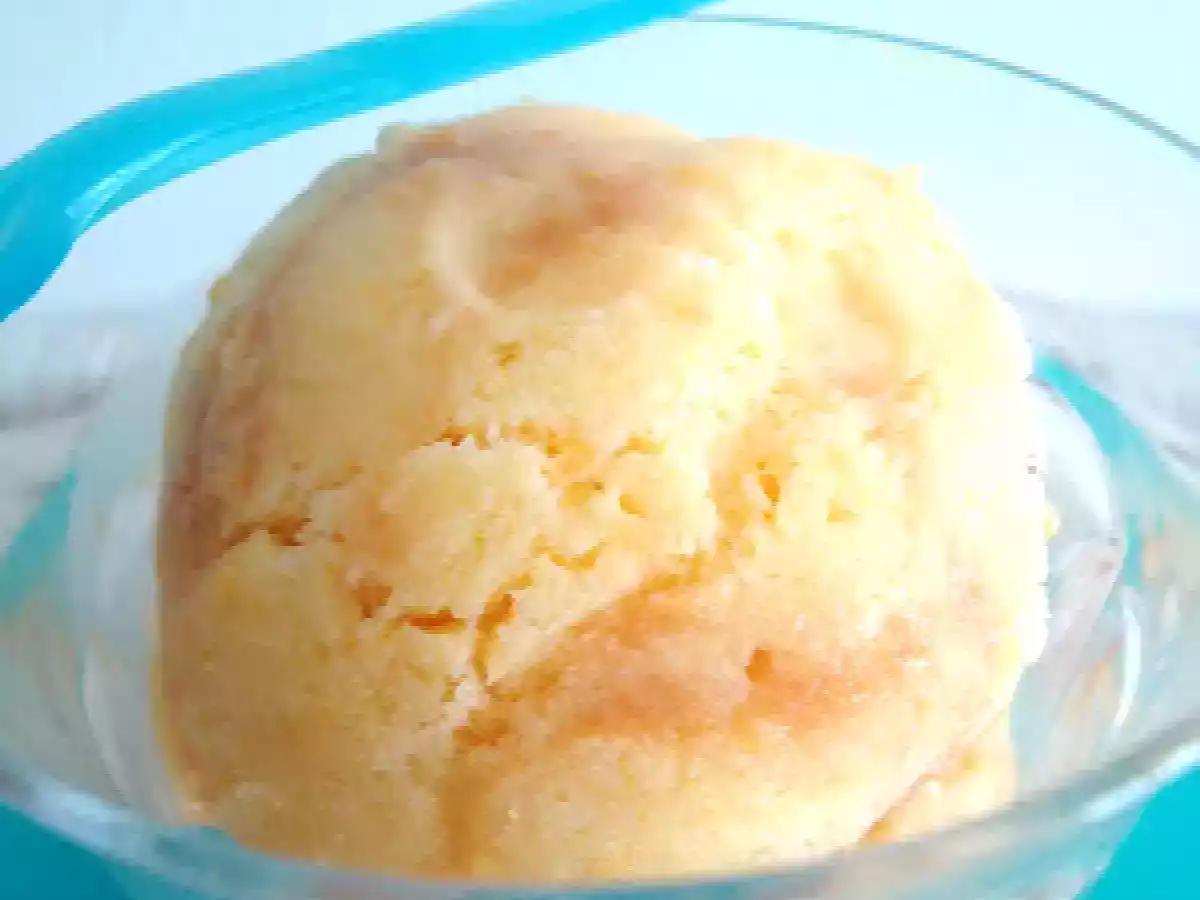 Gelado de Pudim Flan Mandarim
