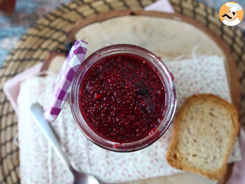 Geleia saudável com frutas vermelhas e sementes de chia - foto 4