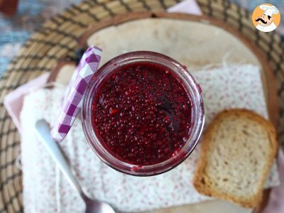 Geleia saudável com frutas vermelhas e sementes de chia - foto 4