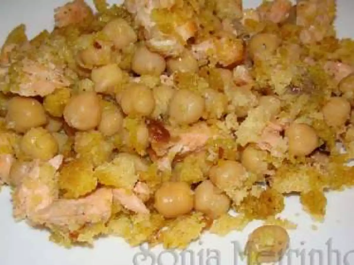 Grão de Bico com Salmão e Broa - foto 2