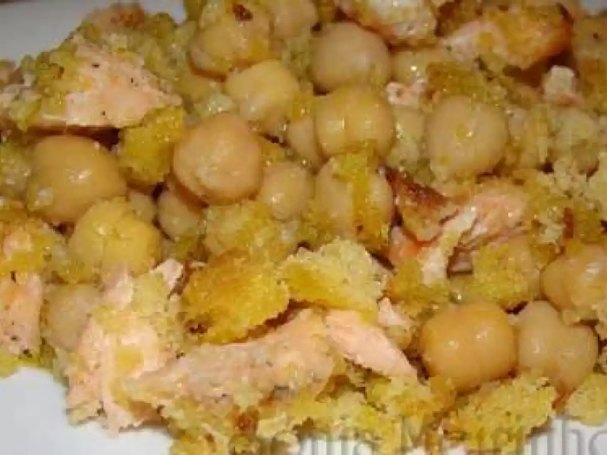 Grão de Bico com Salmão e Broa - foto 3