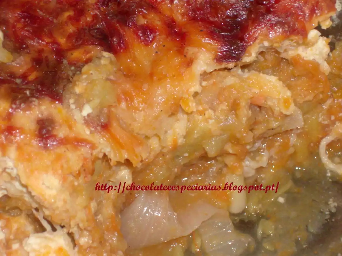 GRATINADO DE ABÓBORA E BATATA DOCE