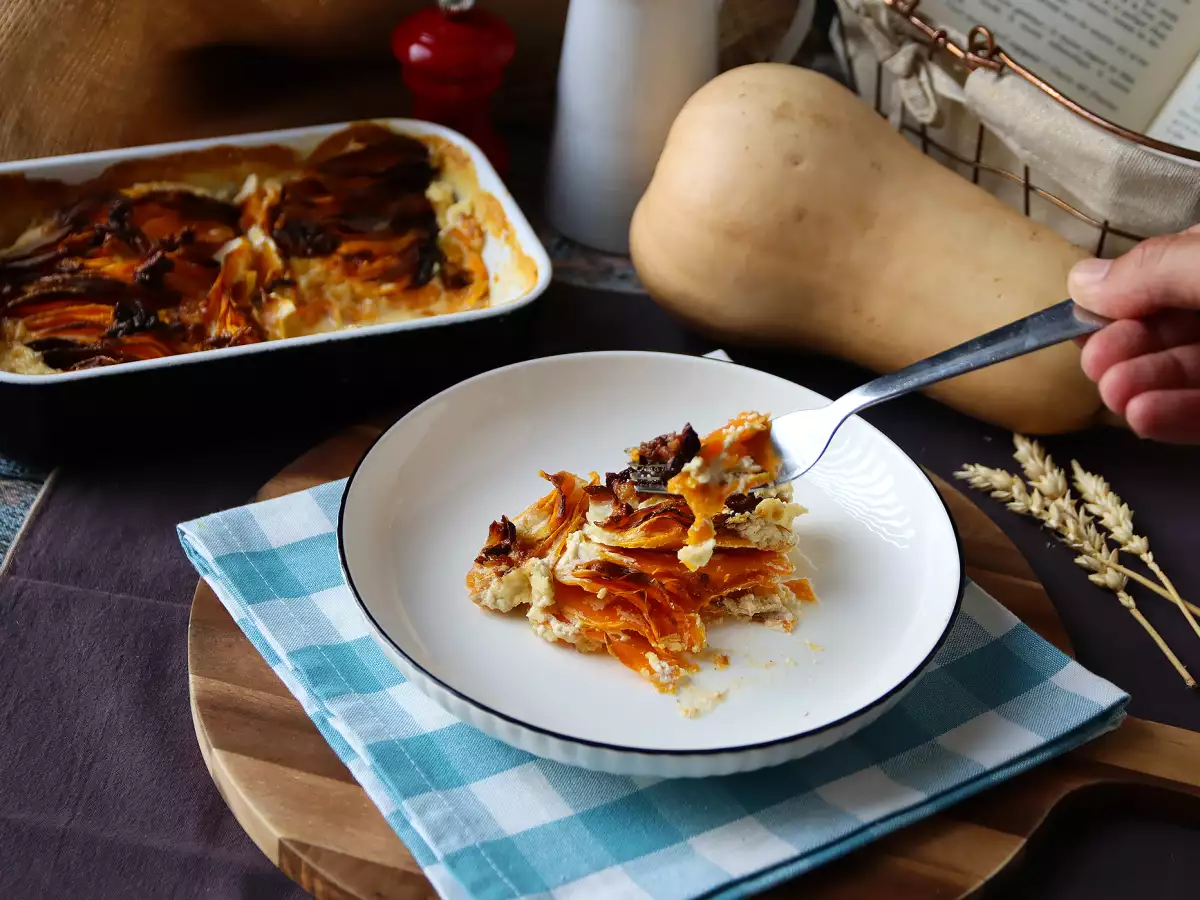 Gratinado de abóbora manteiga (butternut) na Air Fryer - foto 3