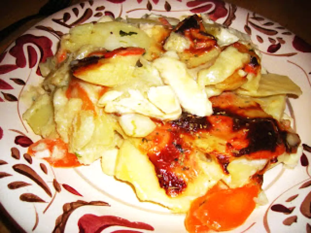 Gratinado de bacalhau fresco com batatas e cenouras - foto 3
