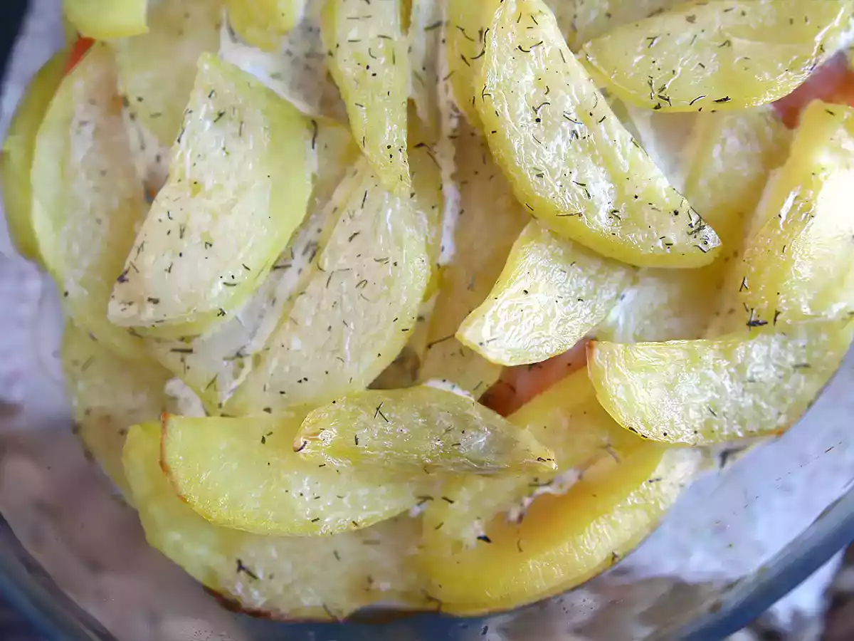 Gratinado de batata e salmão - foto 2