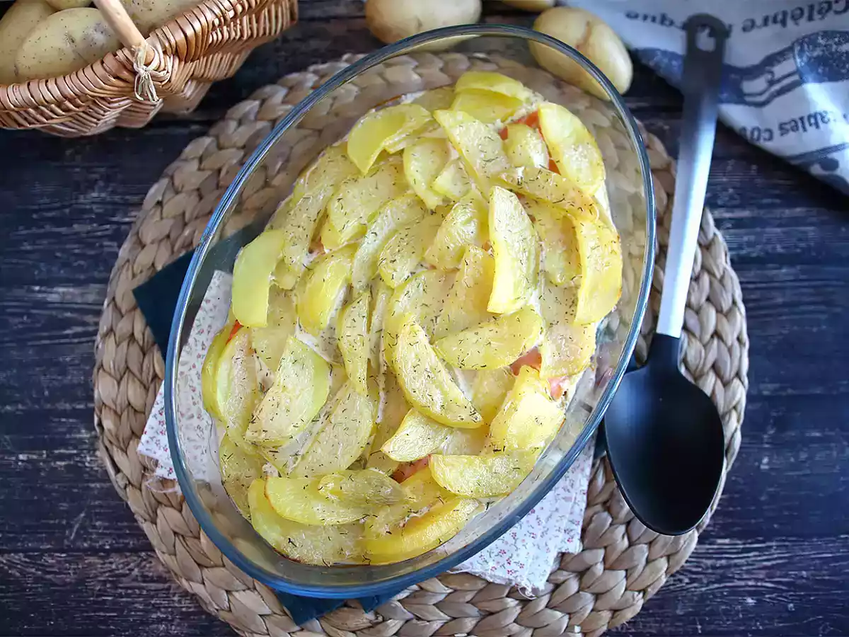 Gratinado de batata e salmão - foto 4
