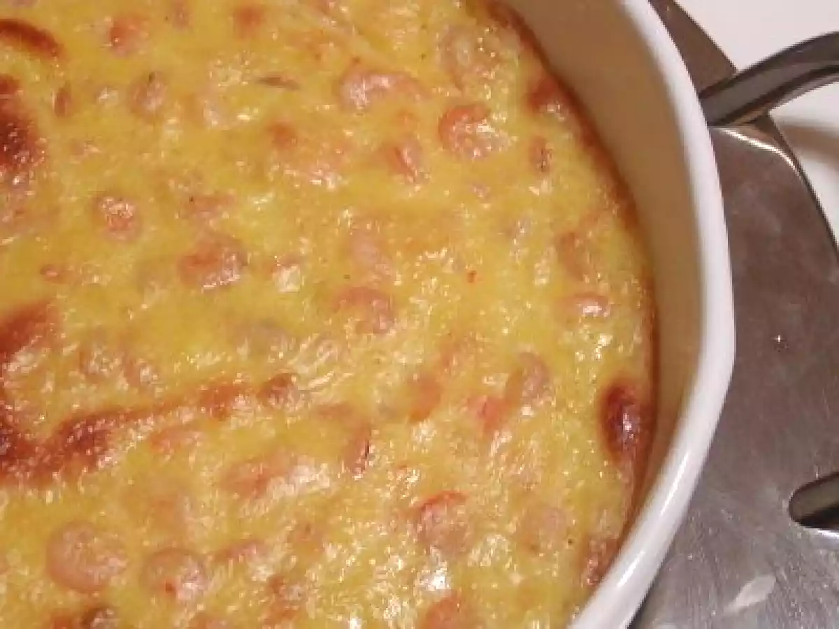 Gratinado de Camarão com Leite de Côco