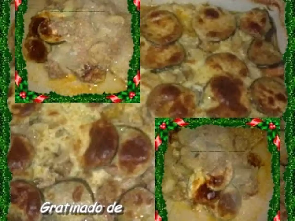 Gratinado de carne e legumes com molho de Queijo