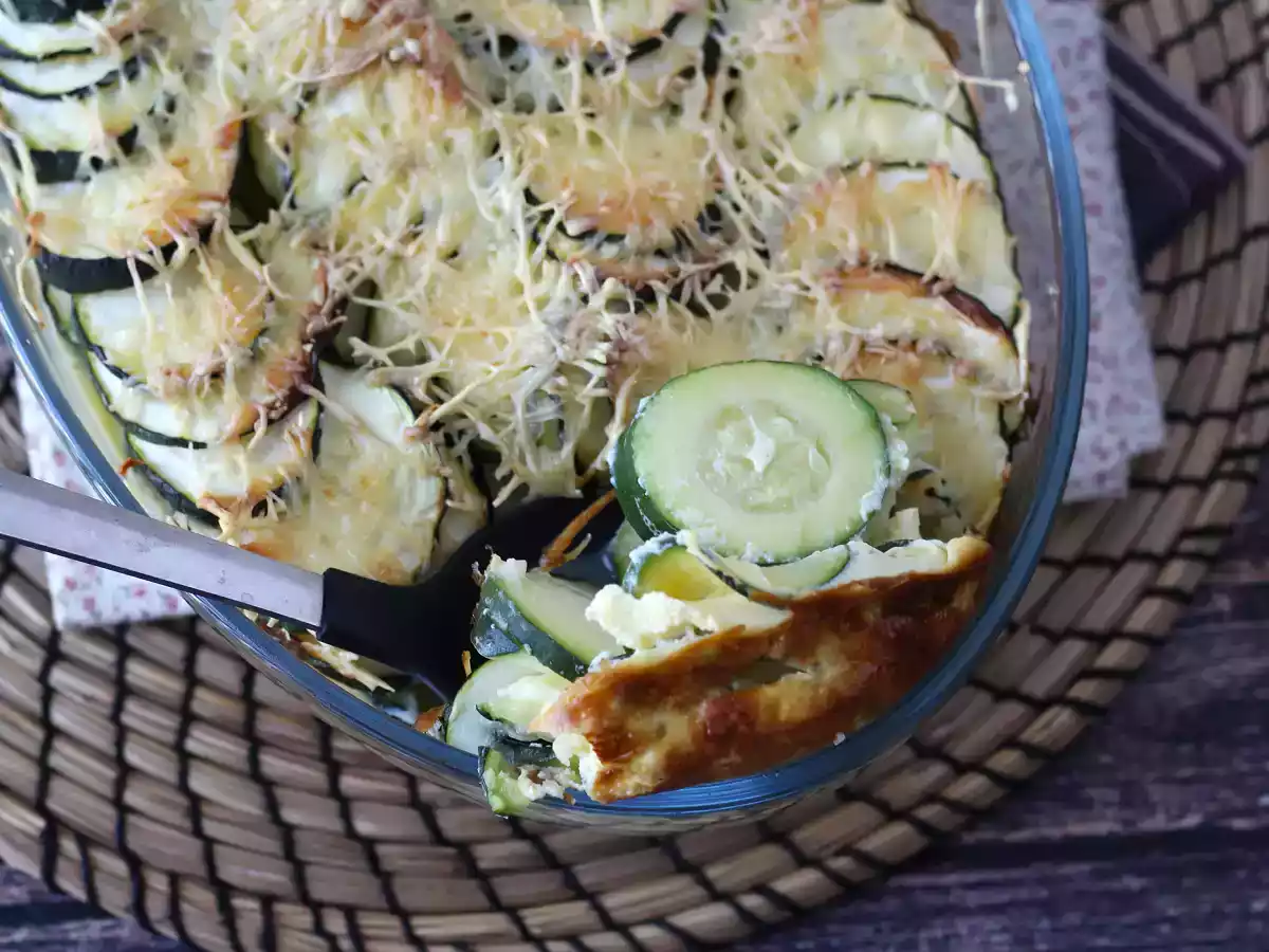 Gratinado de curgetes (abobrinhas)