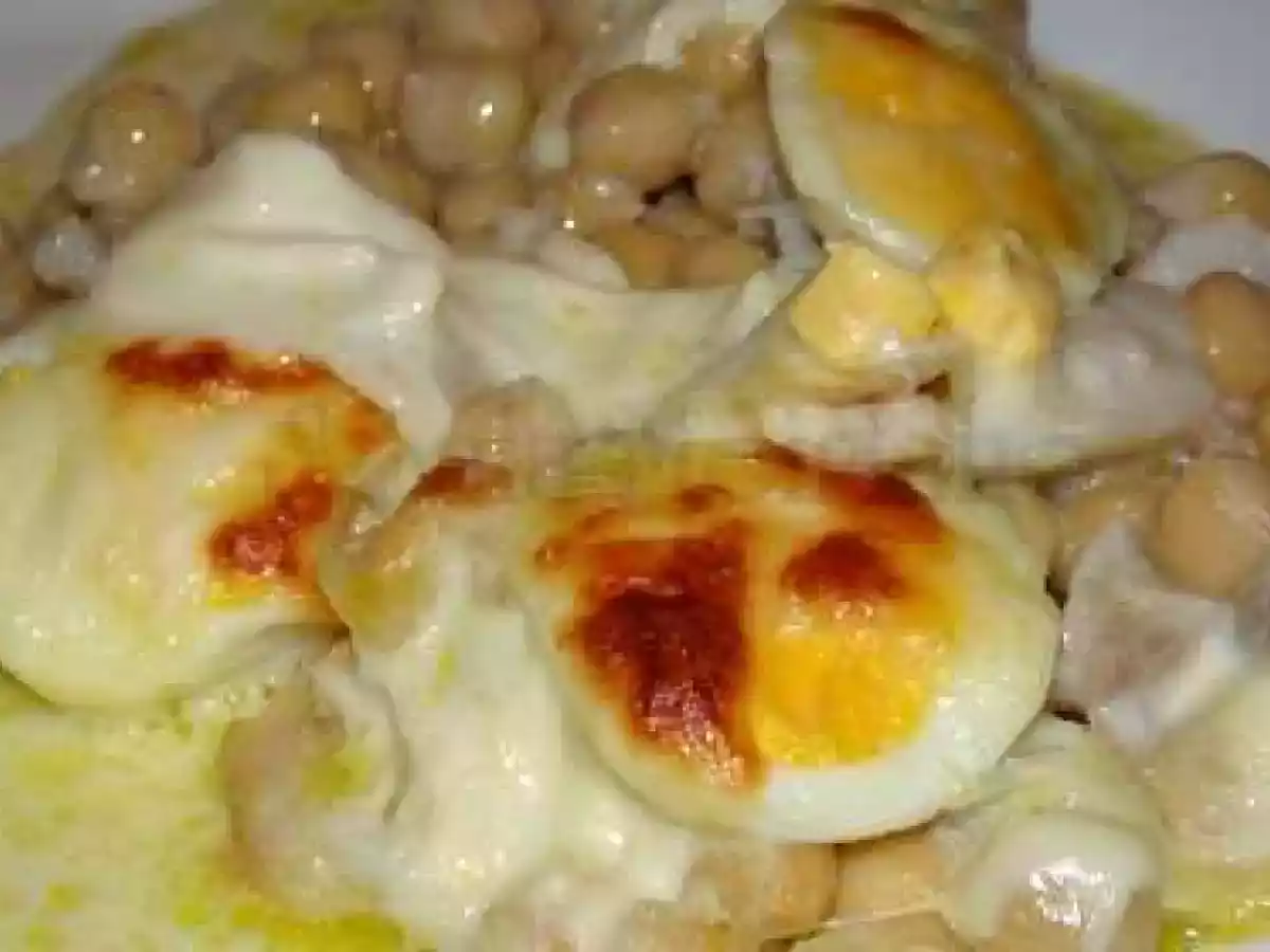 Gratinado de Grão de Bico, com Bacalhau e Ovos Cozidos - foto 3