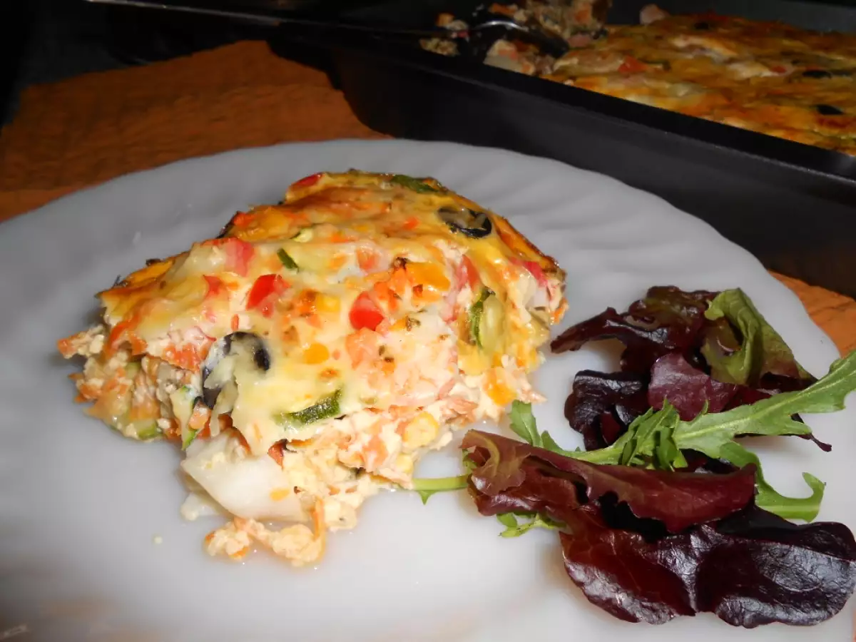 Gratinado de legumes, camarão e delícias do mar - foto 3