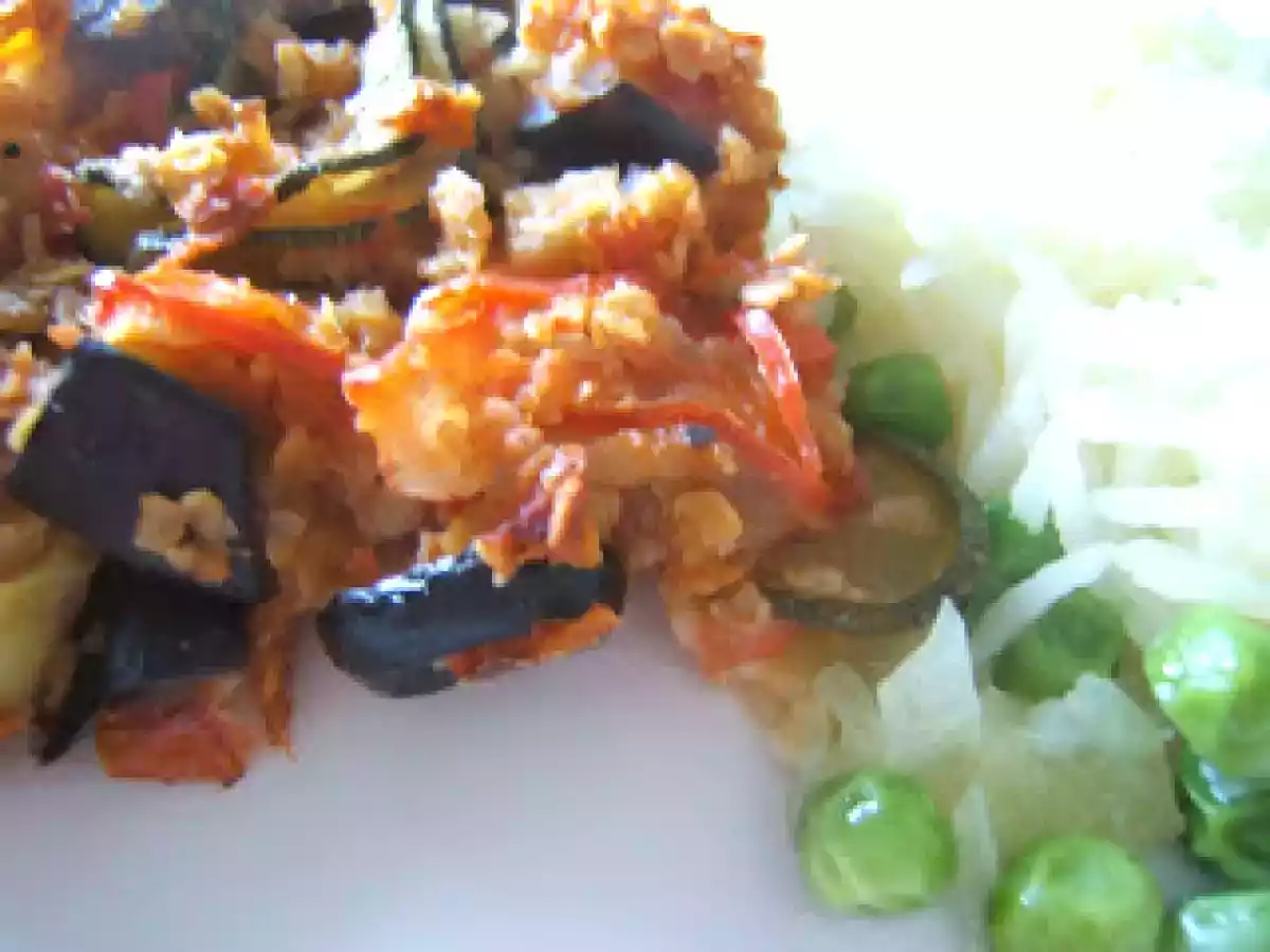 Gratinado de legumes com aveia