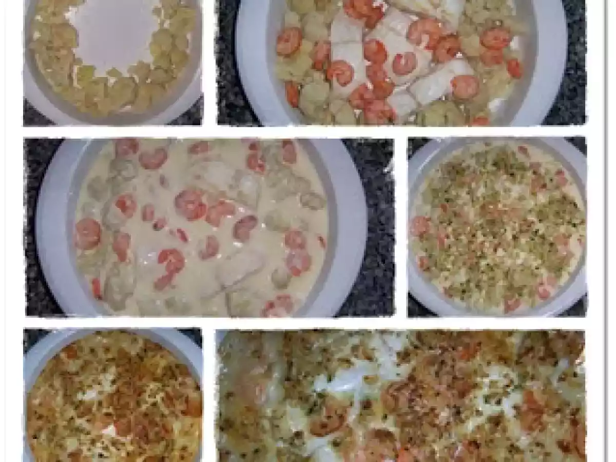 Gratinado de Maruca, Couve Flor & Camarões - foto 3