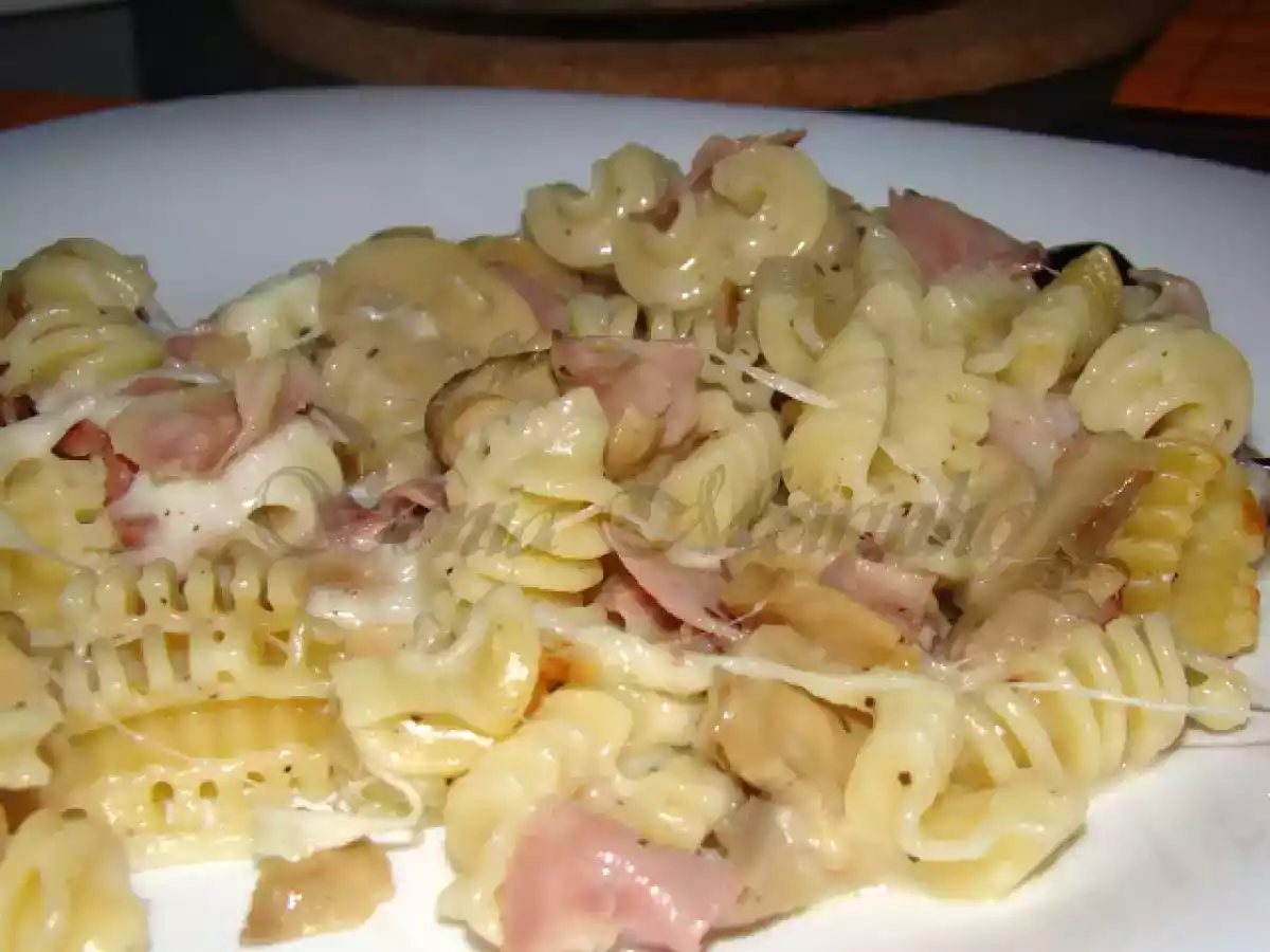 Gratinado de Massa com Fiambre, Cogumelos e Bechámel - foto 7