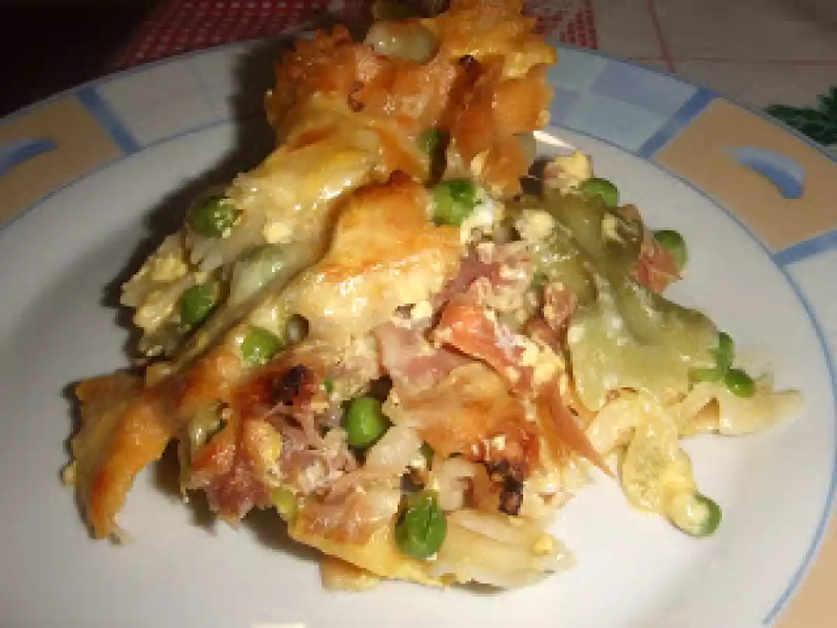 Gratinado de massa com presunto da Fátima