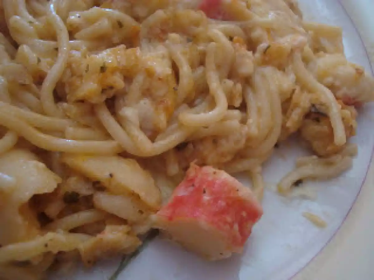 Gratinado de pescada com esparguete - foto 2