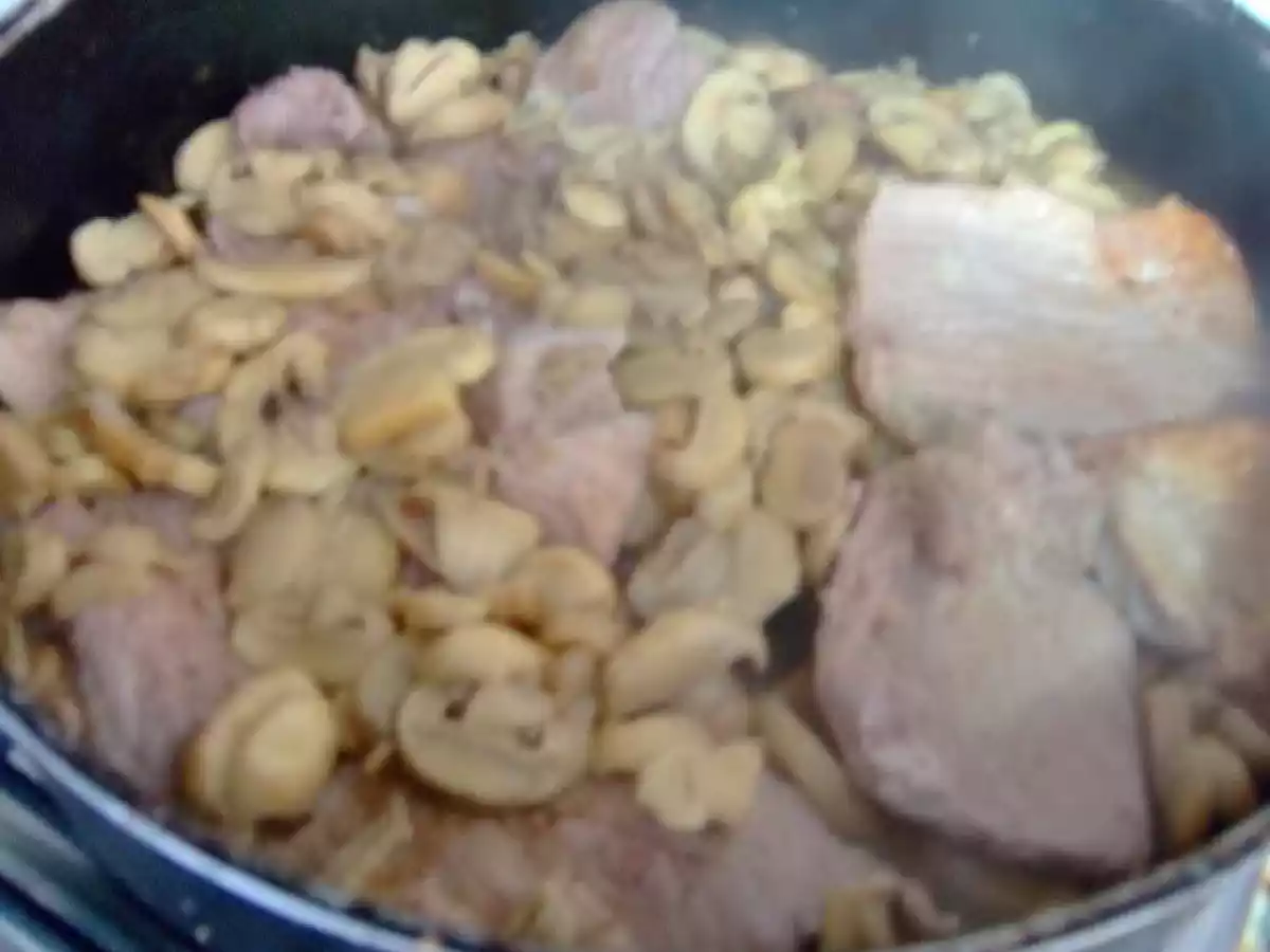 Gratinado de porco e cogumelos - foto 2