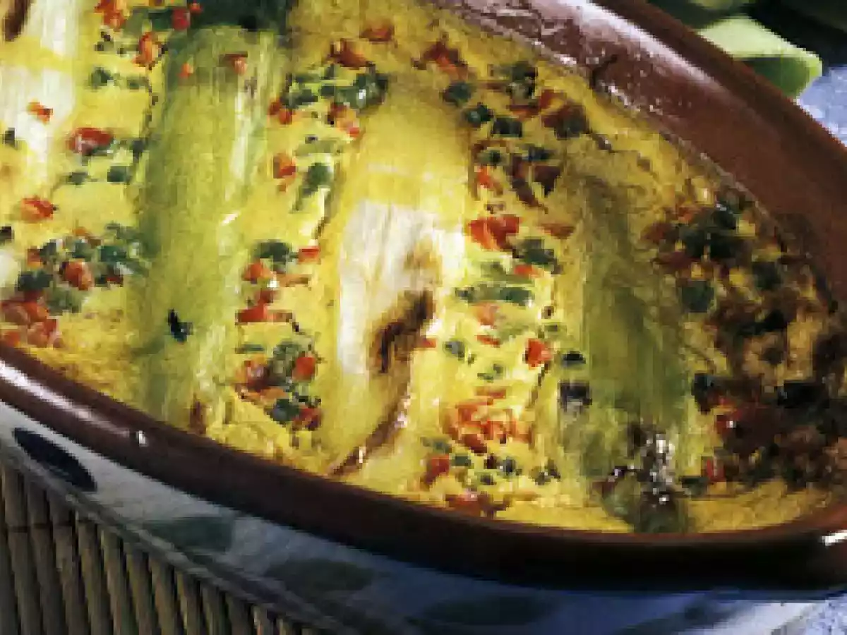 Gratinado Fofo de Alho Francês e Tofu