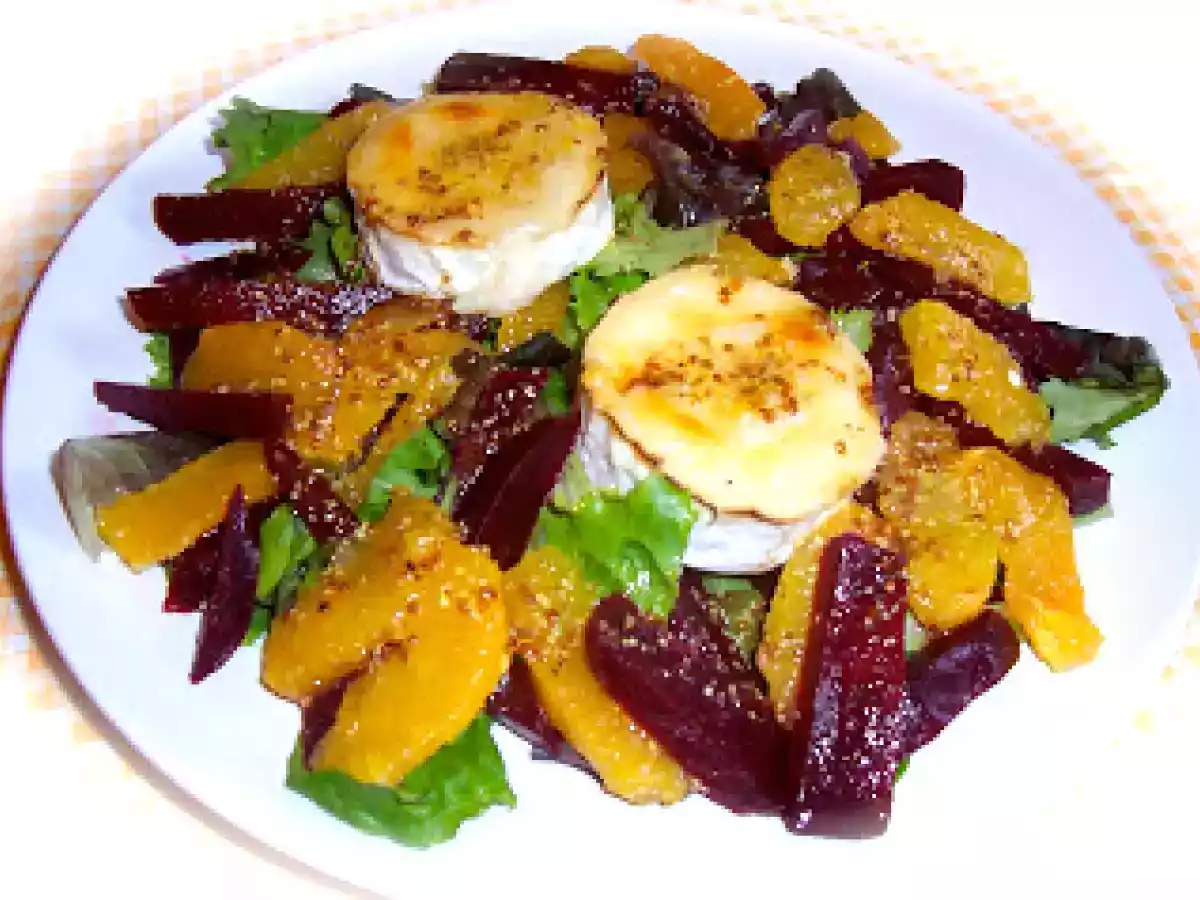 Grilled Goat's Cheese and Orange Salad / Salada de Laranja e Queijo de Cabra Grelhado! - foto 2