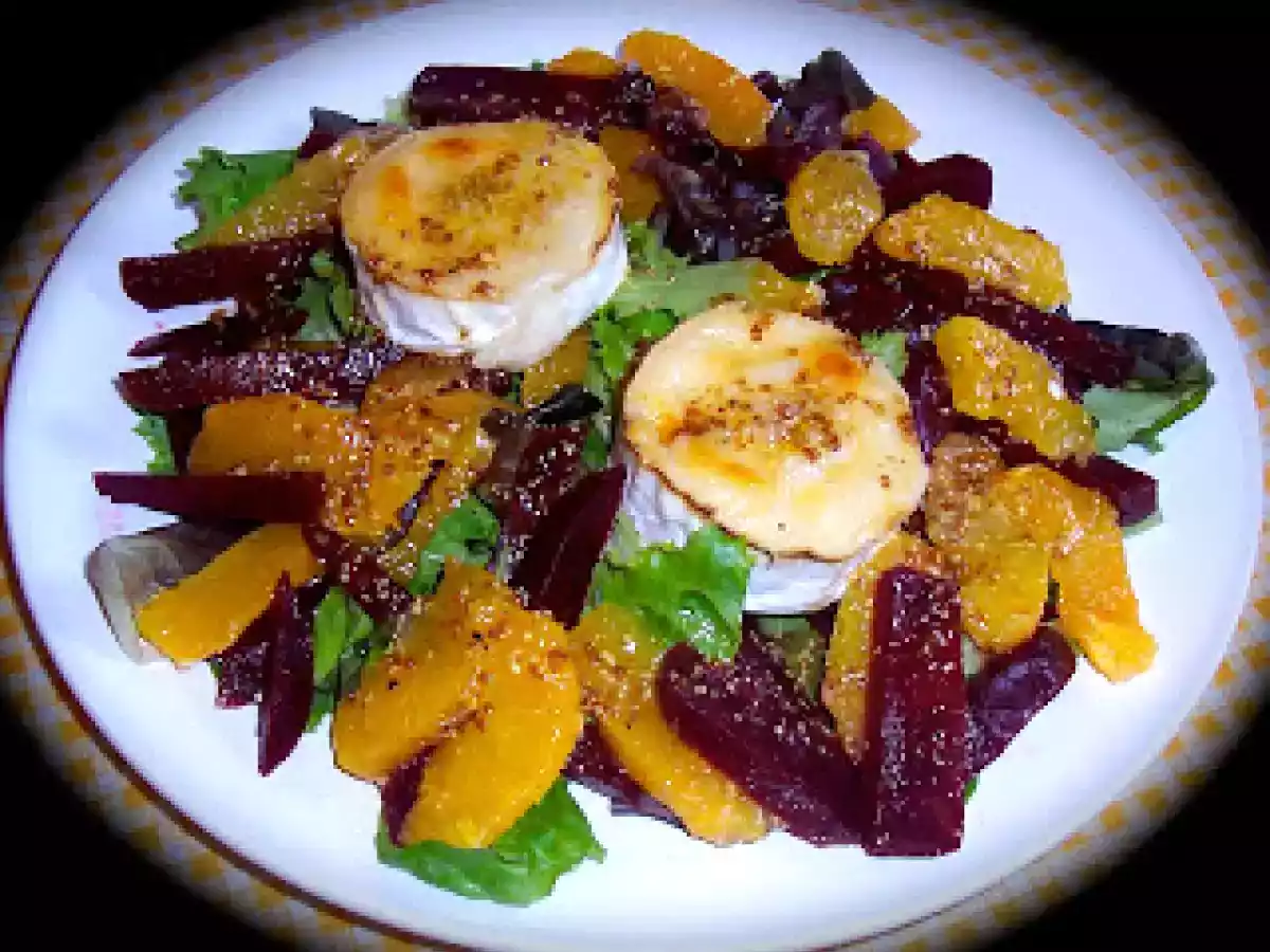 Grilled Goat's Cheese and Orange Salad / Salada de Laranja e Queijo de Cabra Grelhado! - foto 4