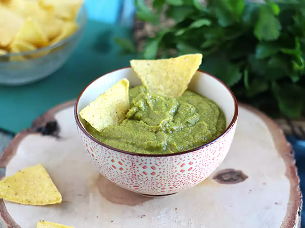 Guacamole de ervilha e lima (limão verde) - foto 2