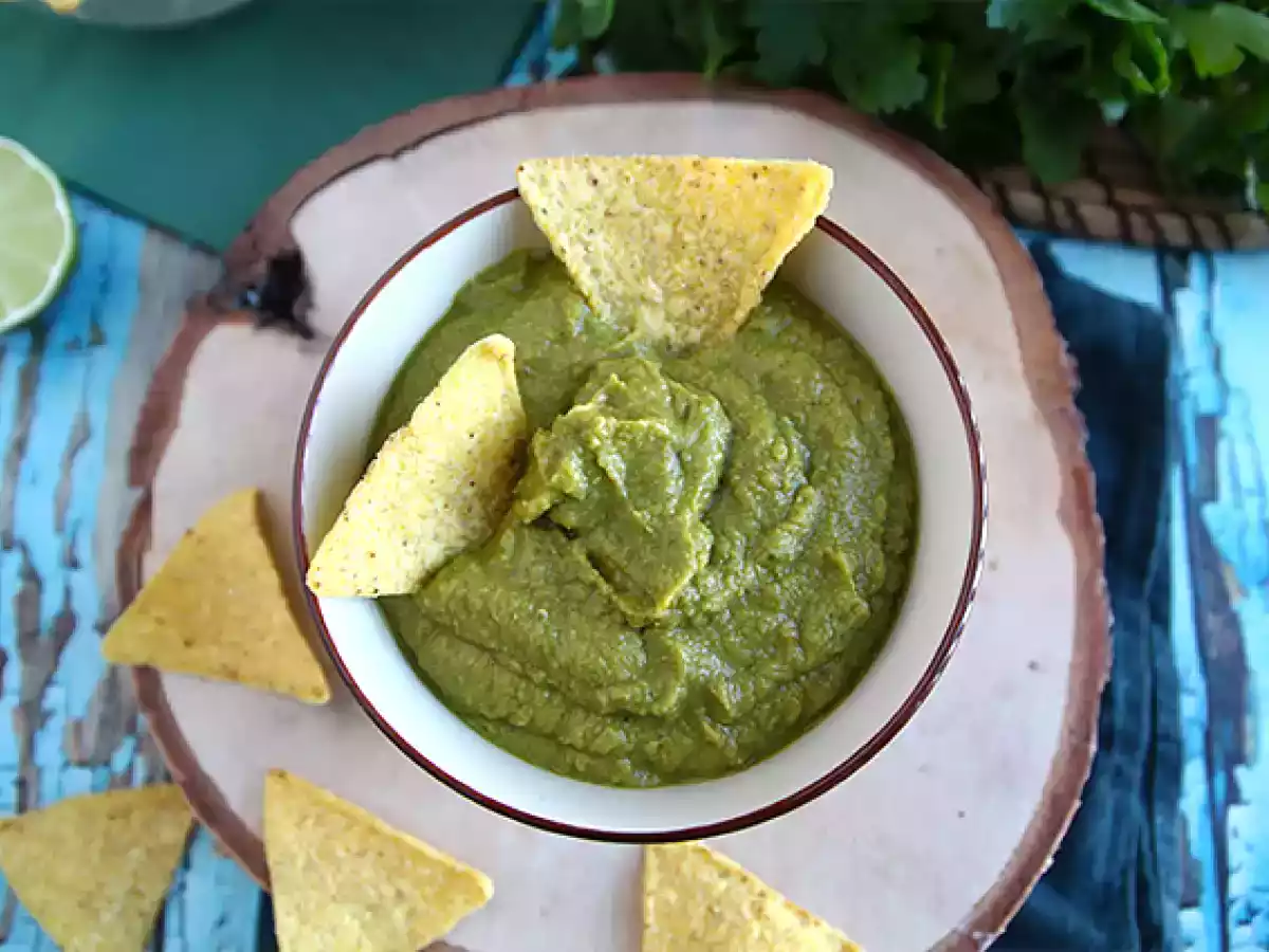 Guacamole de ervilha e lima (limão verde) - foto 4