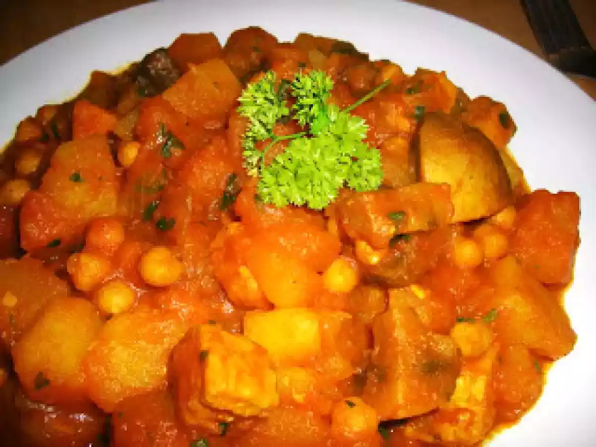 Guisado Delicioso de Quorn Grão e Cogumelos