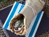 Gyros com queijo halloumi, uma versão vegetariana do sanduíche grego!, foto 3
