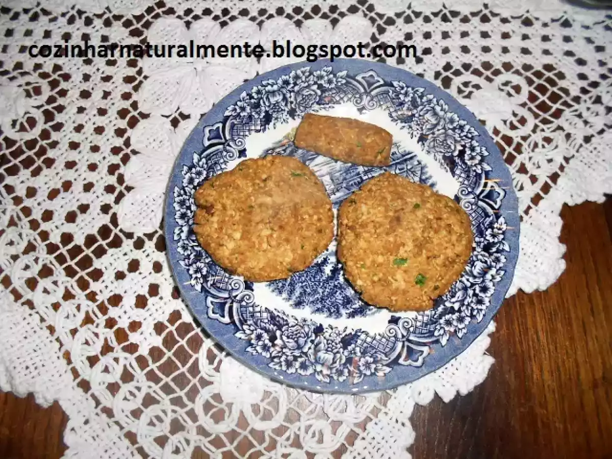Hamburger de tofu no forno