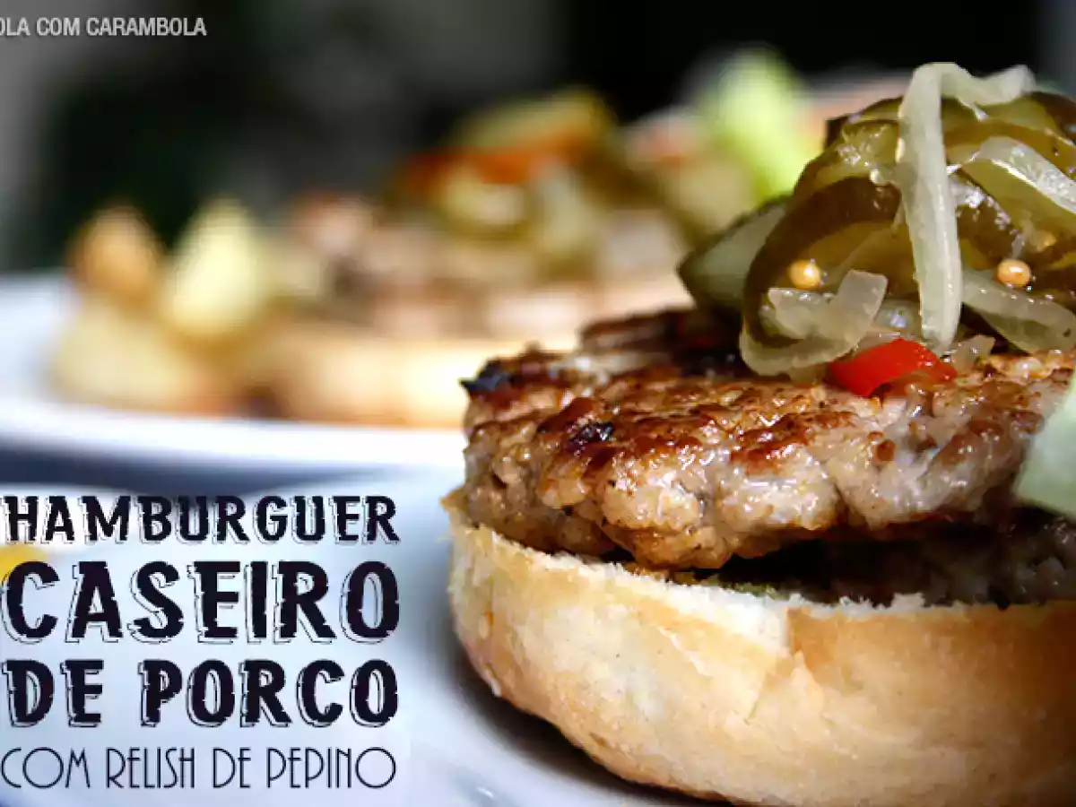 Hambúrguer caseiro de porco - foto 4
