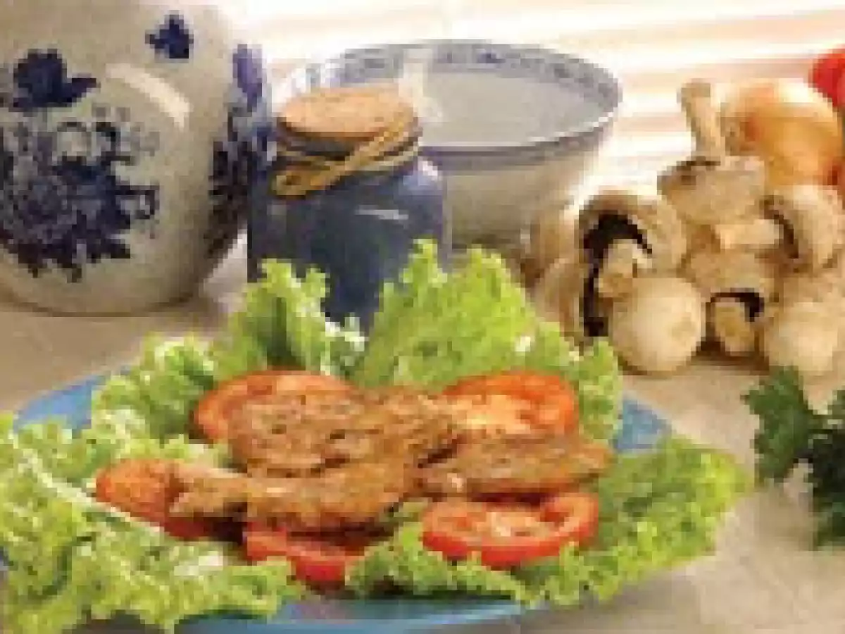 Hambúrguer de Cogumelos (ovo-lacto)