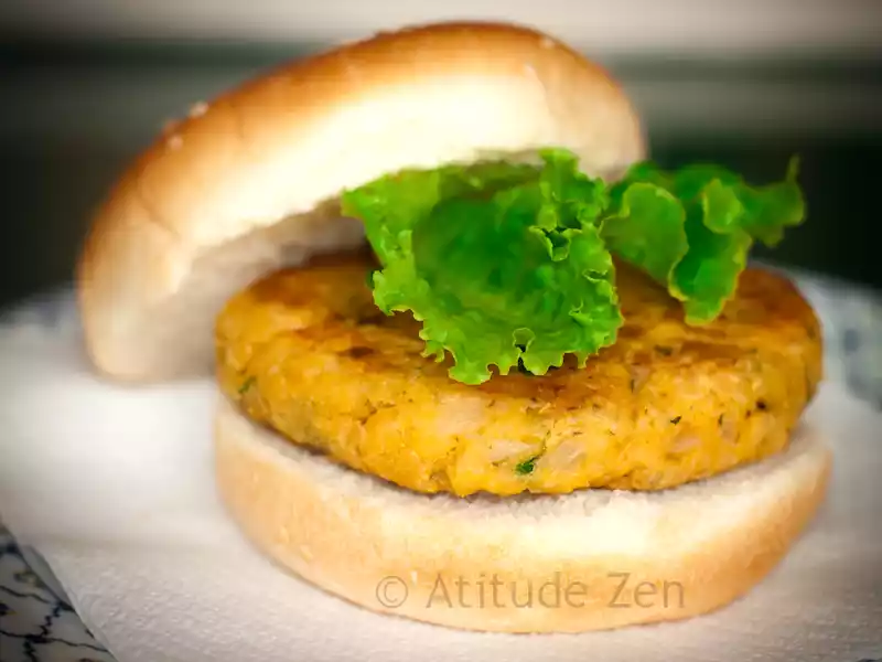 Hamburguer de grão-de-bico